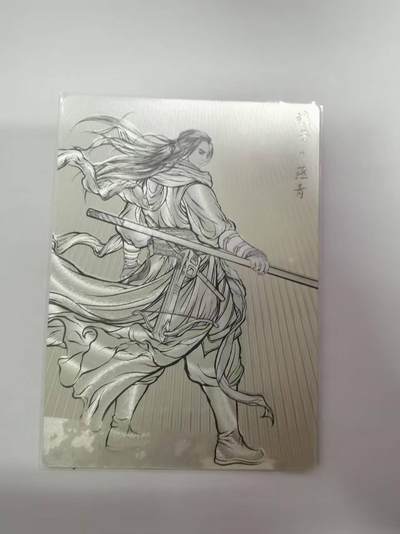 光影卡牌第21期，各家亲签，各家特卡，持续收拍品 - 张建东水浒，燕青线稿粗闪，限编022/099