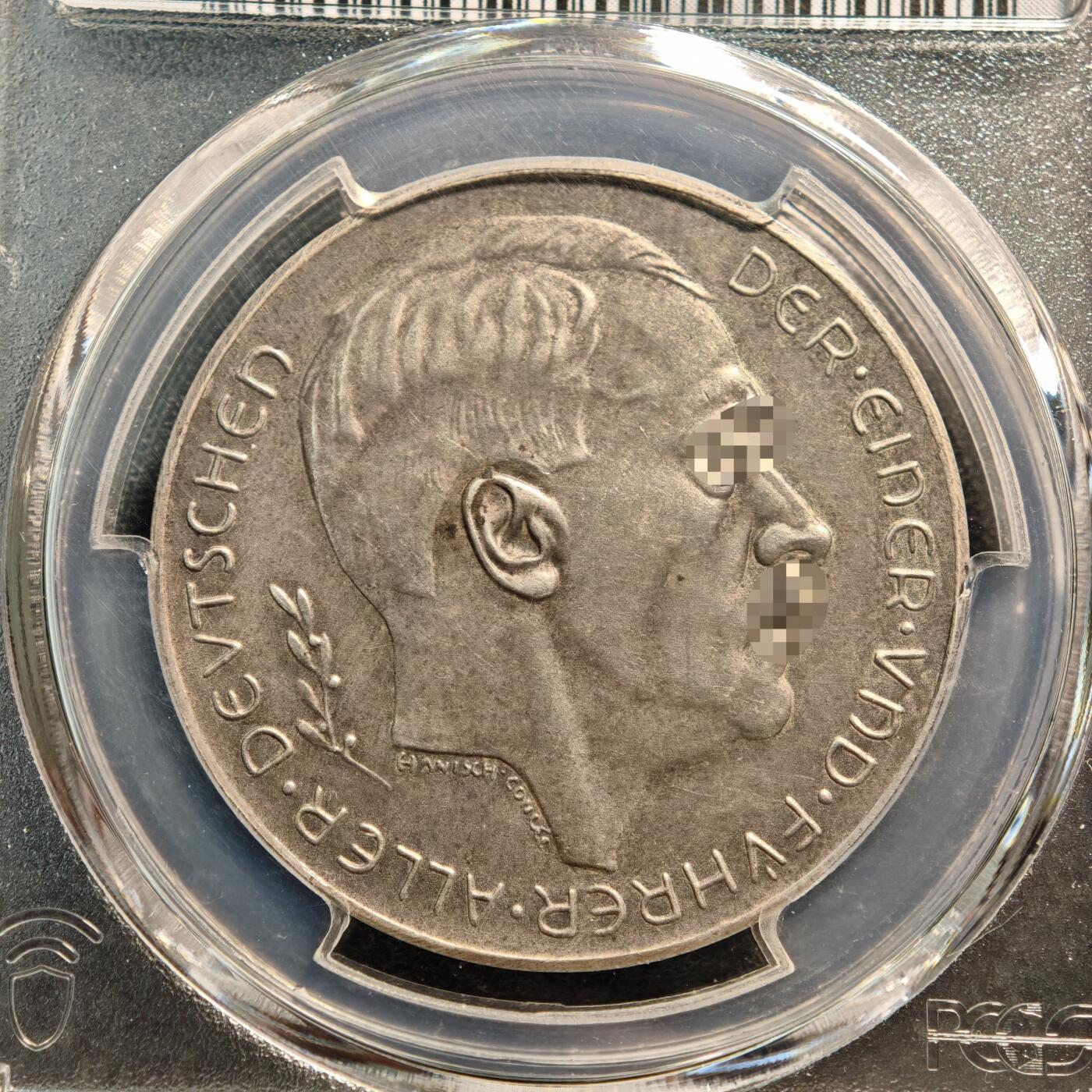 【德藏】世界币章拍卖第144期（拍品征集中~欢迎藏友联系）  1938年 德国第三帝国元首吞并奥地利纪念银章 PCGS SP62 磨砂质感（原图请联系客服，或查询评级公司官网）