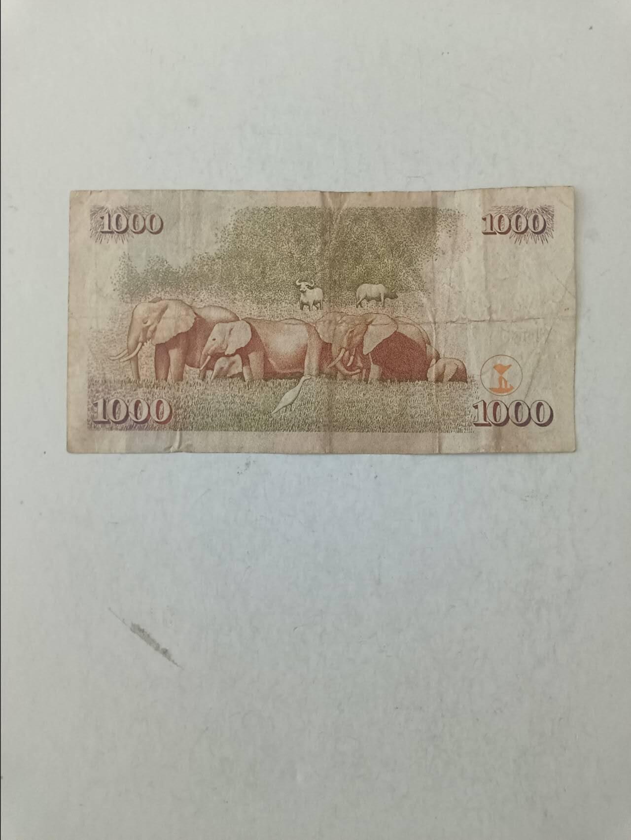 【20250902】非全新纸币第281场 肯尼亚2009年1000先令，汇率价约为55元