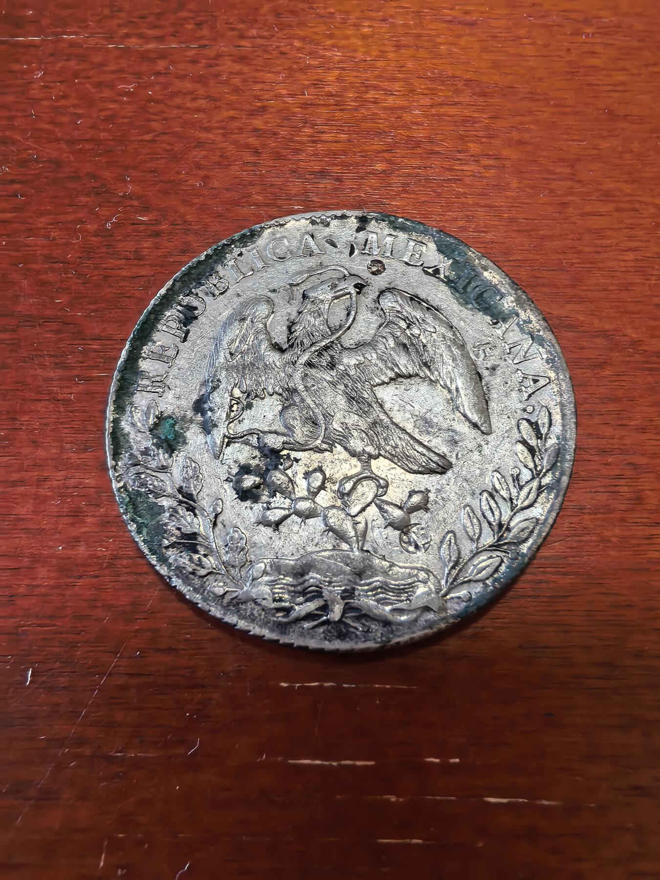 长老汇蛇年精选第四十二场拍卖 1894Mo AM墨西哥8R鹰洋，墨西哥城造币厂，有戳
