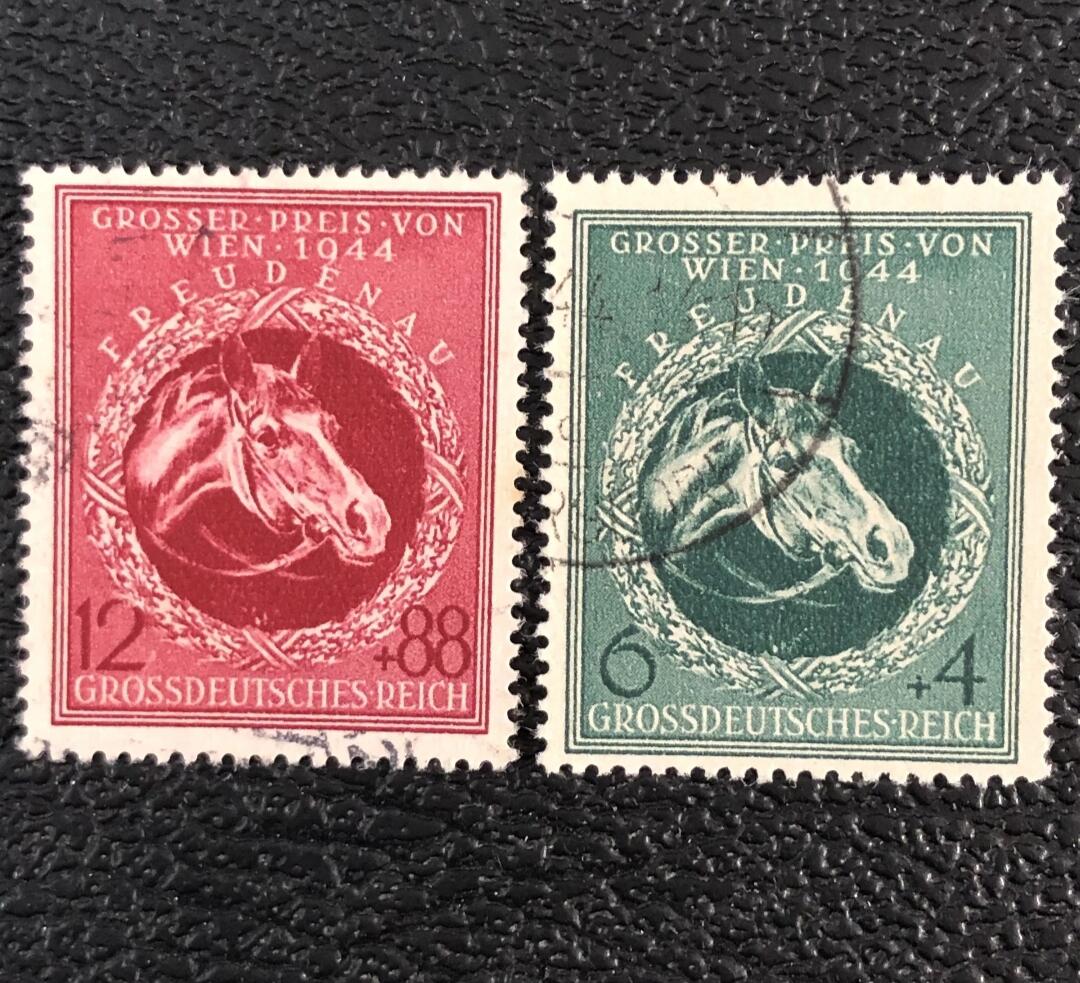 德国1944年 赛马大奖赛2枚