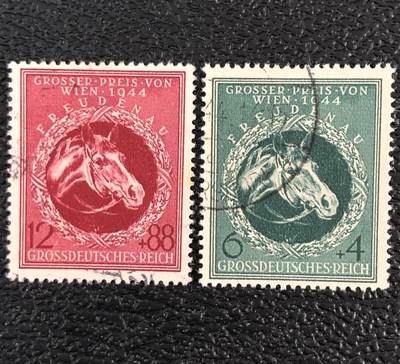 德国1944年 赛马大奖赛2枚 - 德国1944年 赛马大奖赛2枚