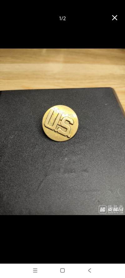 新时代收藏徽章红藏拍卖(第二十五场)  徽章纸品证书杂项 - 美军士兵常服领章 带厂标