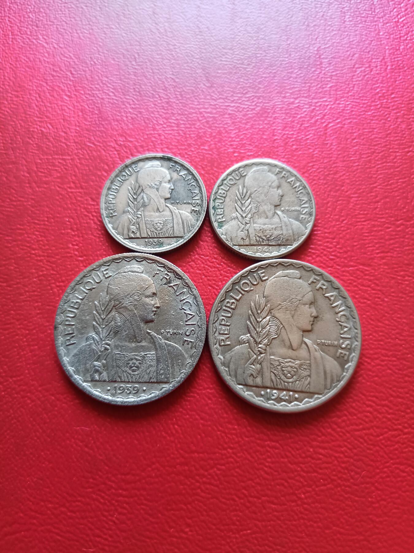 【云涧收藏】第五十八场 法属印支1939年、1941年10、20分2对4枚