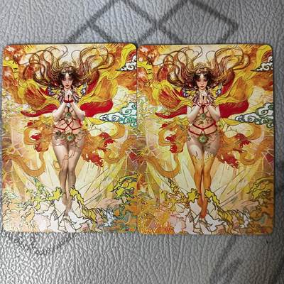 花开卡拍第36期（8月31号周日截拍，品控勿拍!!!拍品不寄存，运费5元，自制卡难免瑕疵，可能存在轻微撞角爆边等出厂瑕疵，品控介意勿拍！） - 妖姬传 尤二姐 幻普2张