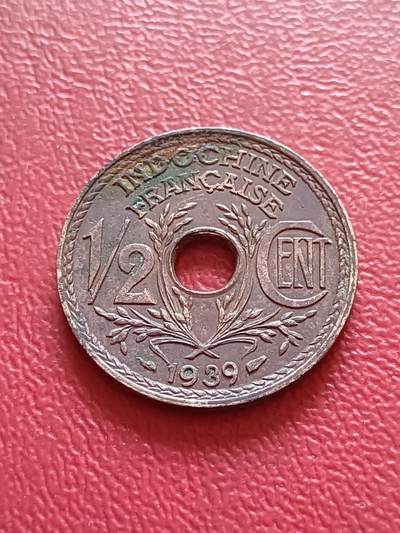 【云涧收藏】第五十八场 - 法属印支1939年1/2分
