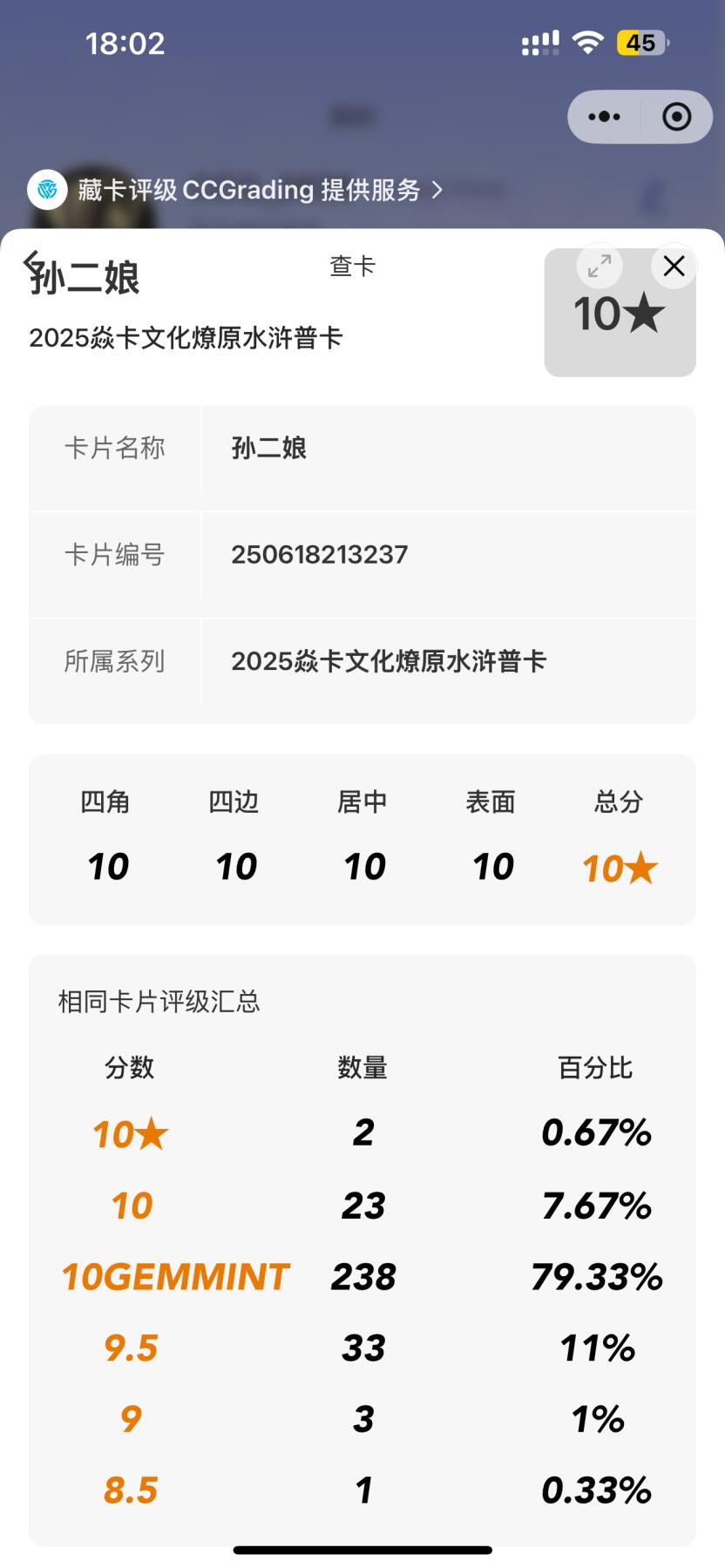 清风卡拍第九期(燎原卡牌为主) 焱卡文化 水浒群芳传下 黄子鉴 孙二娘正常+异画，仇琼英，扈三娘红衣 10P，普卡