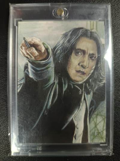天玑星卡拍第119期《9.4周四截拍》持续收拍收评中 满赠卡需备注 - 【手绘卡】飞梵工作室 斯内普 手绘卡
