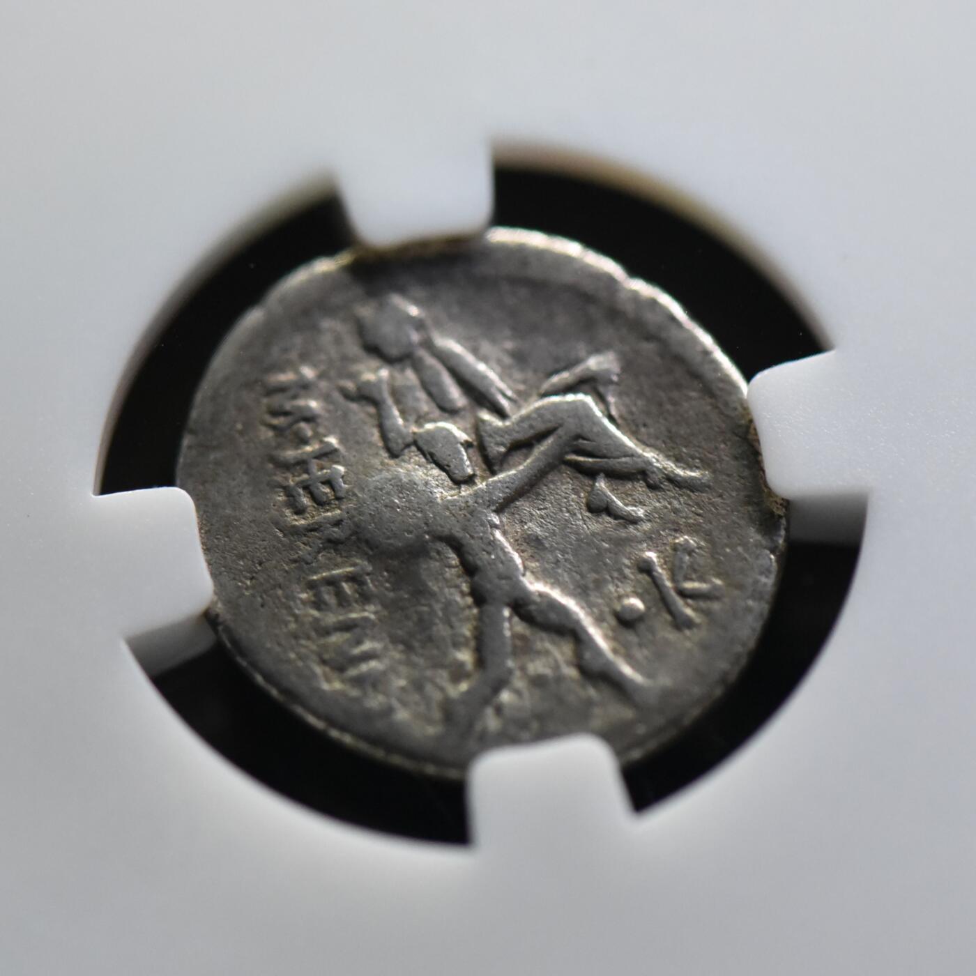 【良泉】【国庆精品场】10月2日晚19.30点开拍！ 222组，西方古代钱币、印章专场 公元前108-107年【古罗马】共和时代，西西里火山爆发——安菲诺姆斯救父，第纳尔银币，3.57克