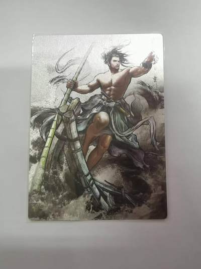 光影卡牌第21期，各家亲签，各家特卡，持续收拍品 - 张建东水浒，童猛水墨粗闪，限编050/099