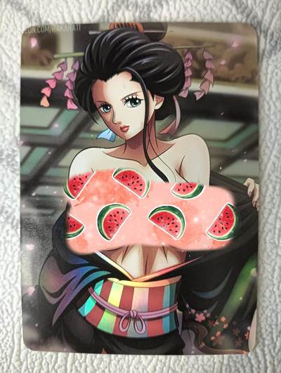 花开卡拍第36期（8月31号周日截拍，品控勿拍!!!拍品不寄存，运费5元，自制卡难免瑕疵，可能存在轻微撞角爆边等出厂瑕疵，品控介意勿拍！） - 卡将艺术卡 海贼王罗宾 彩闪