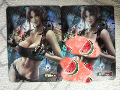 花开卡拍第36期（8月31号周日截拍，品控勿拍!!!拍品不寄存，运费5元，自制卡难免瑕疵，可能存在轻微撞角爆边等出厂瑕疵，品控介意勿拍！） - Acg 2张艺术版 彩闪