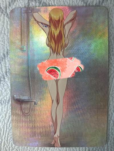 花开卡拍第36期（8月31号周日截拍，品控勿拍!!!拍品不寄存，运费5元，自制卡难免瑕疵，可能存在轻微撞角爆边等出厂瑕疵，品控介意勿拍！） - 殿兔卡牌艺术卡 浴室娜美 彩闪