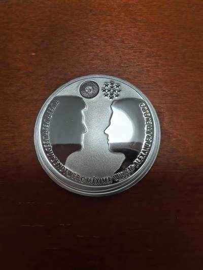 长老汇蛇年精选第四十二场拍卖 - 2002荷兰威廉亚历山大和马克西玛婚礼10欧元类精制银币，原盒证
