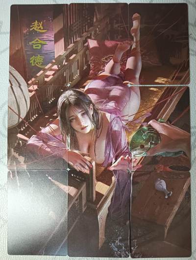 花开卡拍第36期（8月31号周日截拍，品控勿拍!!!拍品不寄存，运费5元，自制卡难免瑕疵，可能存在轻微撞角爆边等出厂瑕疵，品控介意勿拍！） - 妖姬传 赵合德 九拼