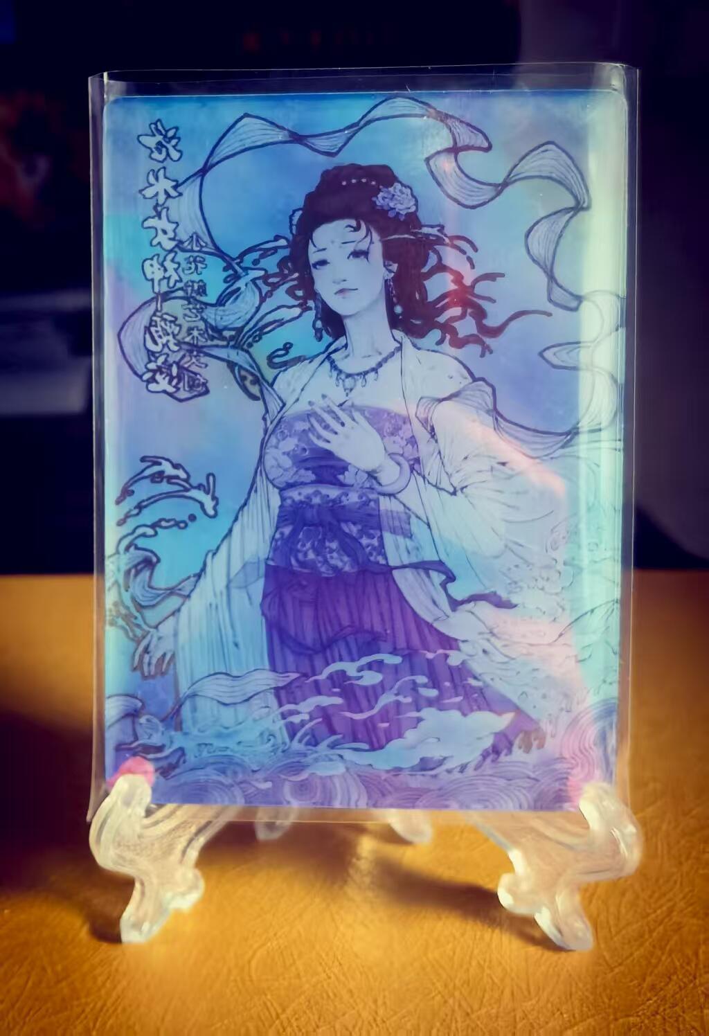 天玑星卡拍第118期《9.1周一截拍》持续收拍收评中 满赠卡需备注 小花瓣甄宓礼盒洛水女神，甄宓幻彩亚克力，稀有度高仅49个