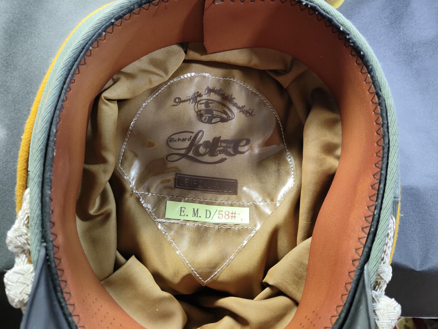 新时代收藏徽章红藏拍卖(第二十五场)  徽章纸品证书杂项 二战魏玛共和国骑兵大檐帽 58头围 马裤呢材质