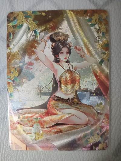 花开卡拍第36期（8月31号周日截拍，品控勿拍!!!拍品不寄存，运费5元，自制卡难免瑕疵，可能存在轻微撞角爆边等出厂瑕疵，品控介意勿拍！） - 玲姐花神粗闪2