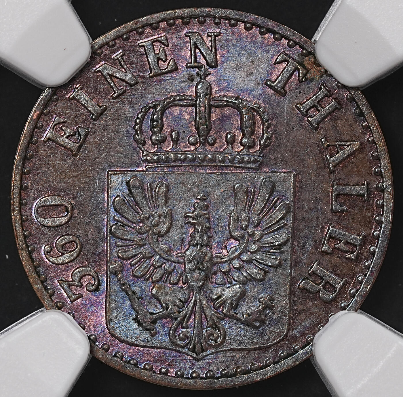 修遠堂世界钱币第八十二期 NGC MS64BN 1856年普鲁士1芬尼铜币