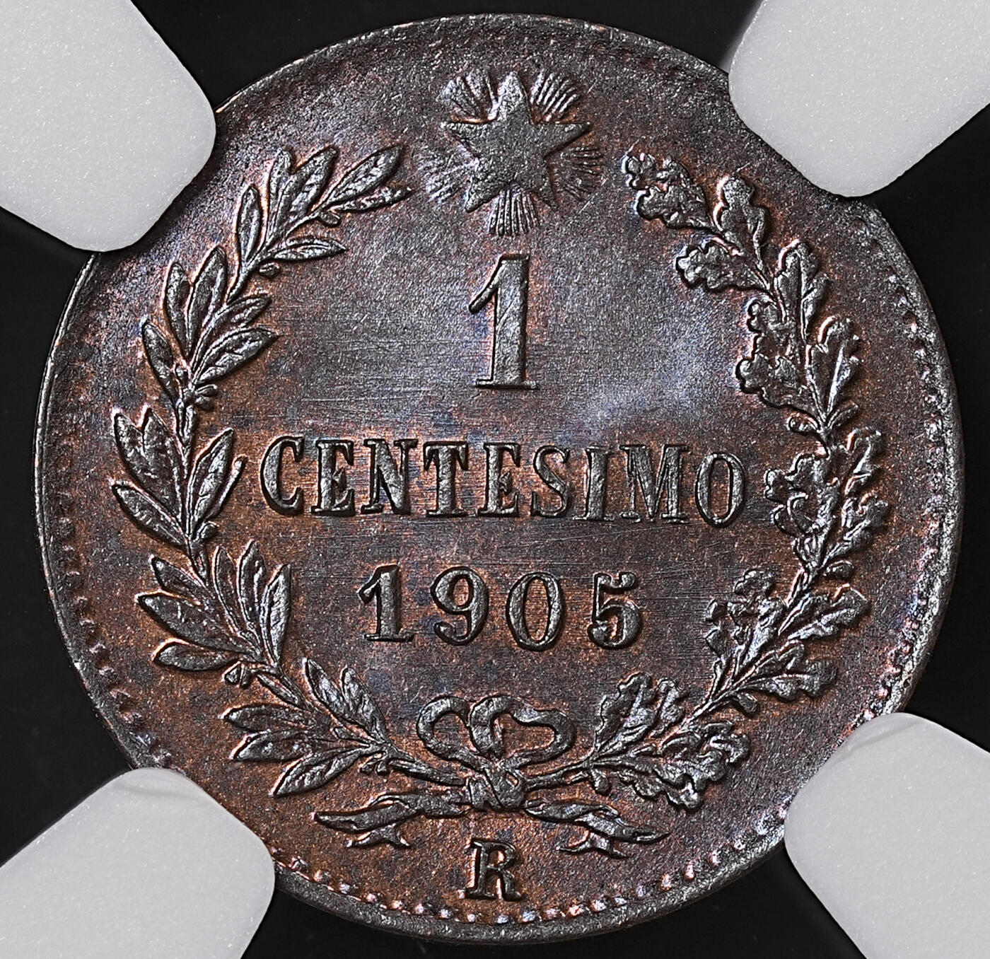 修遠堂世界钱币第八十二期 NGC MS64BN 1905年意大利1分铜币