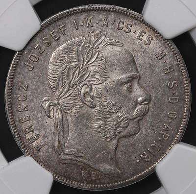 修遠堂世界钱币第八十二期 - NGC MS61 1879年奥匈帝国匈牙利1弗罗林银币