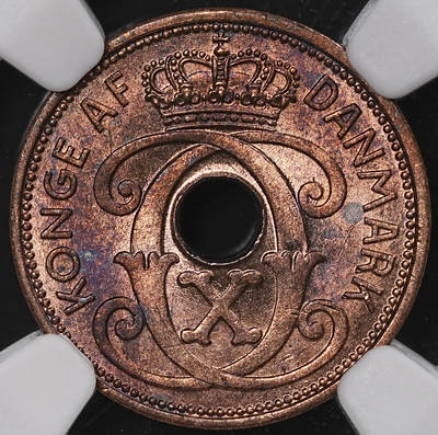 修遠堂世界钱币第八十二期 - NGC MS63RB 1941年法罗群岛1欧尔铜币 