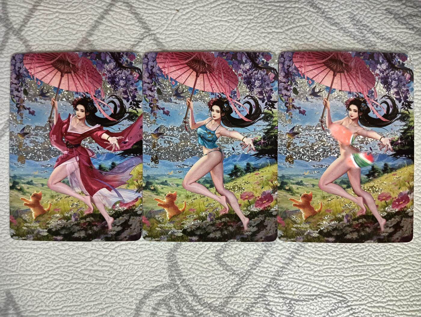 花开卡拍第36期（8月31号周日截拍，品控勿拍!!!拍品不寄存，运费5元，自制卡难免瑕疵，可能存在轻微撞角爆边等出厂瑕疵，品控介意勿拍！）
