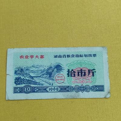 PCAI钱币31-498 邮票票据小专场 - 湖南五十年代粮票  少见版