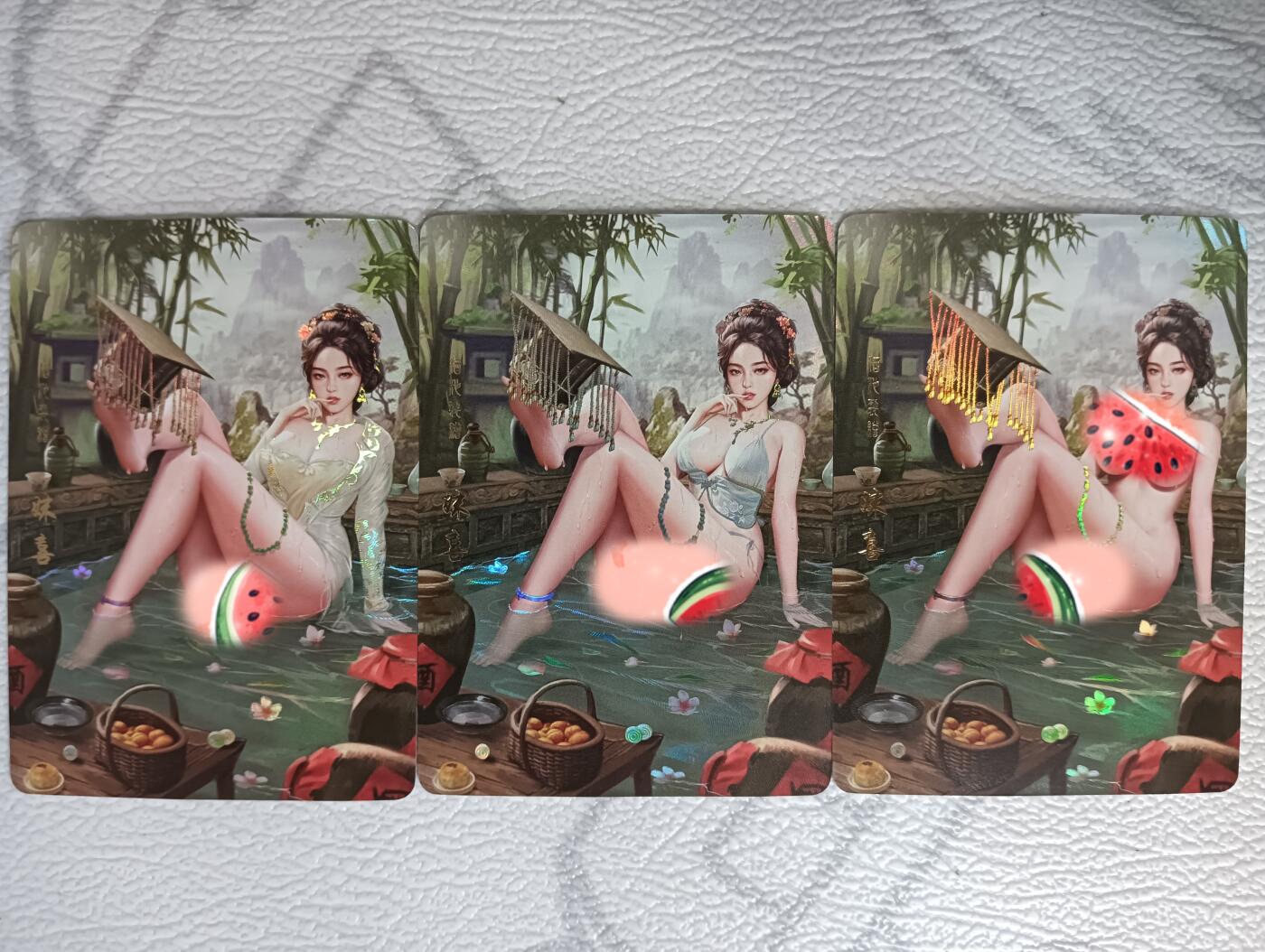 花开卡拍第36期（8月31号周日截拍，品控勿拍!!!拍品不寄存，运费5元，自制卡难免瑕疵，可能存在轻微撞角爆边等出厂瑕疵，品控介意勿拍！）