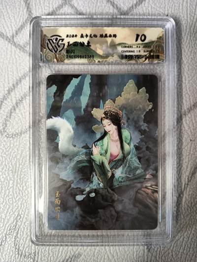 花开卡拍第36期（8月31号周日截拍，品控勿拍!!!拍品不寄存，运费5元，自制卡难免瑕疵，可能存在轻微撞角爆边等出厂瑕疵，品控介意勿拍！） - 燎原西游礼盒 玉面公主10分 彩闪评级卡