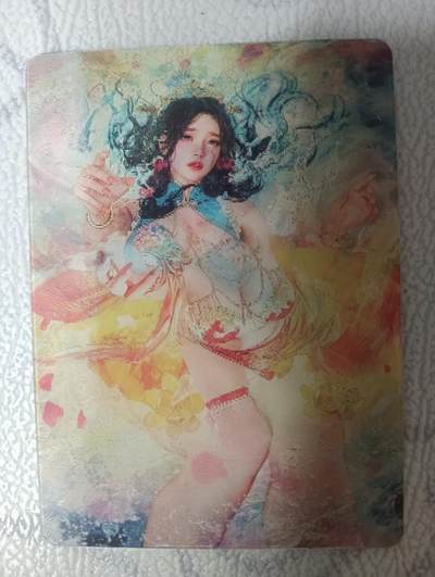 花开卡拍第36期（8月31号周日截拍，品控勿拍!!!拍品不寄存，运费5元，自制卡难免瑕疵，可能存在轻微撞角爆边等出厂瑕疵，品控介意勿拍！） - 卡友自制光栅一张， 大乔小乔变换卡