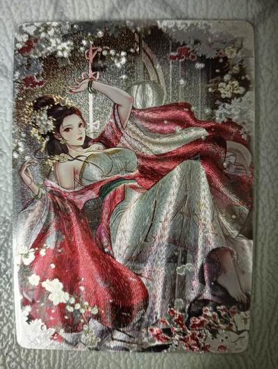 花开卡拍第36期（8月31号周日截拍，品控勿拍!!!拍品不寄存，运费5元，自制卡难免瑕疵，可能存在轻微撞角爆边等出厂瑕疵，品控介意勿拍！） - 玲姐花神粗闪1