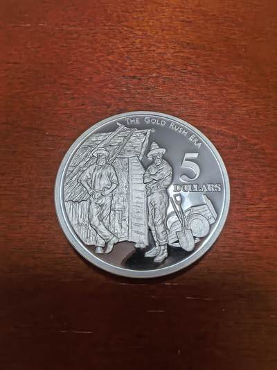 长老汇蛇年精选第四十二场拍卖 - 1995澳大利亚淘金热5元精制银币，35.79克925银，2万枚