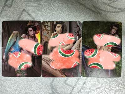 花开卡拍第36期（8月31号周日截拍，品控勿拍!!!拍品不寄存，运费5元，自制卡难免瑕疵，可能存在轻微撞角爆边等出厂瑕疵，品控介意勿拍！） - 钢蛋古风三张艺术版