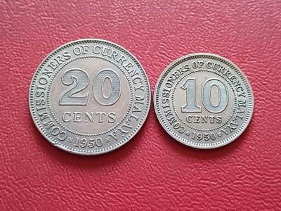 【云涧收藏】第五十八场 - 英属海峡1950年10、20分2枚