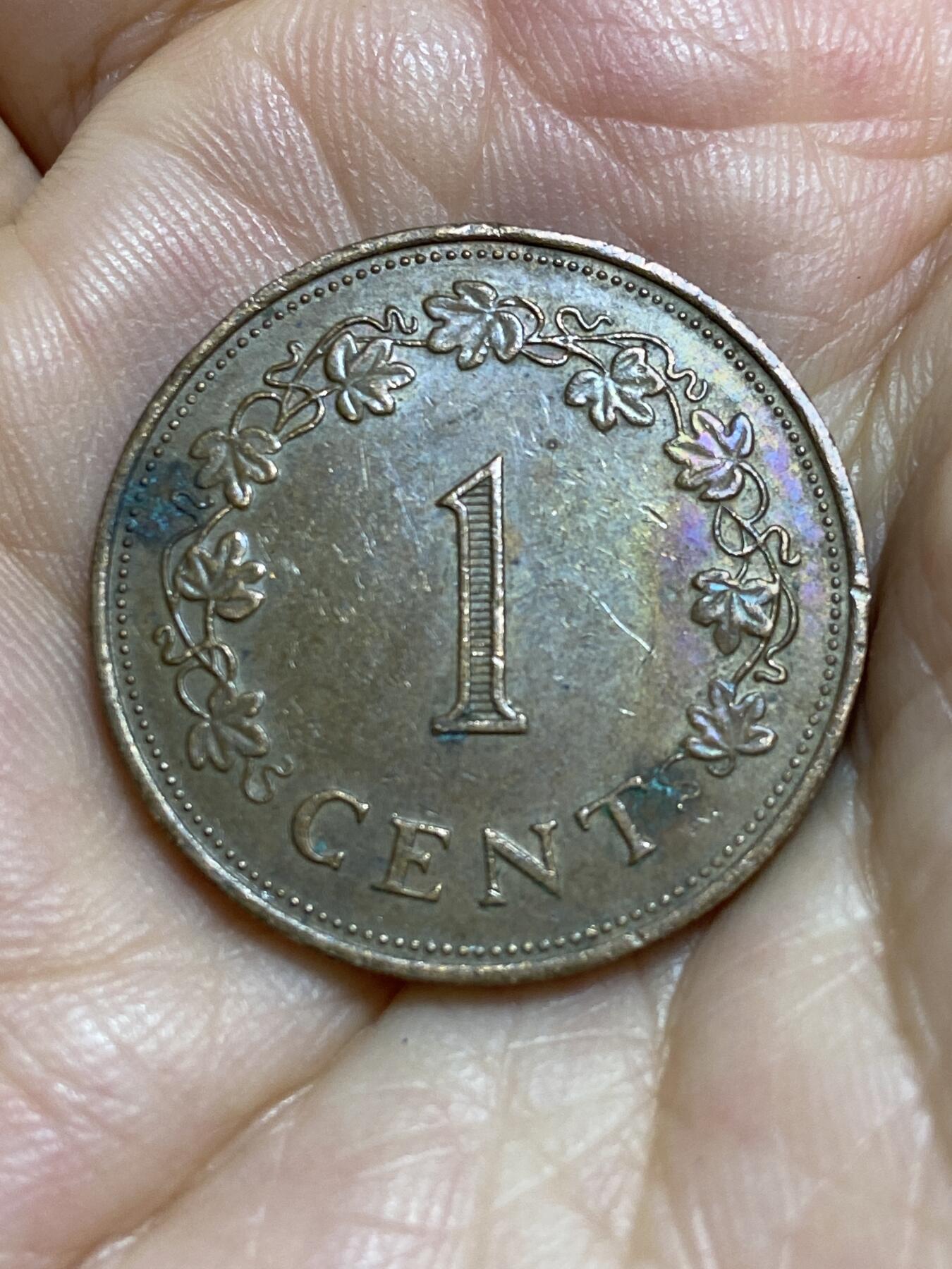 2025年第八十四场(总第一百一十场）外国好品散币(免佣金) 马耳他🇲🇹1977年1分(圣乔治十字勋章图案)