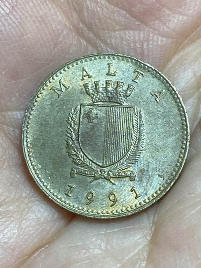 2025年第八十四场(总第一百一十场）外国好品散币(免佣金) 马耳他🇲🇹1991年1分(盾徽版，首发年)