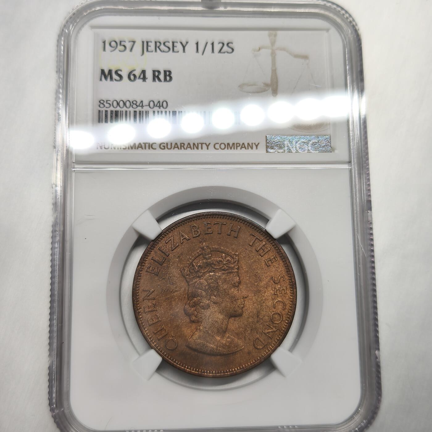 老蟹的宝藏🏴‍☠️ I 英属泽西岛1957年1/12先令