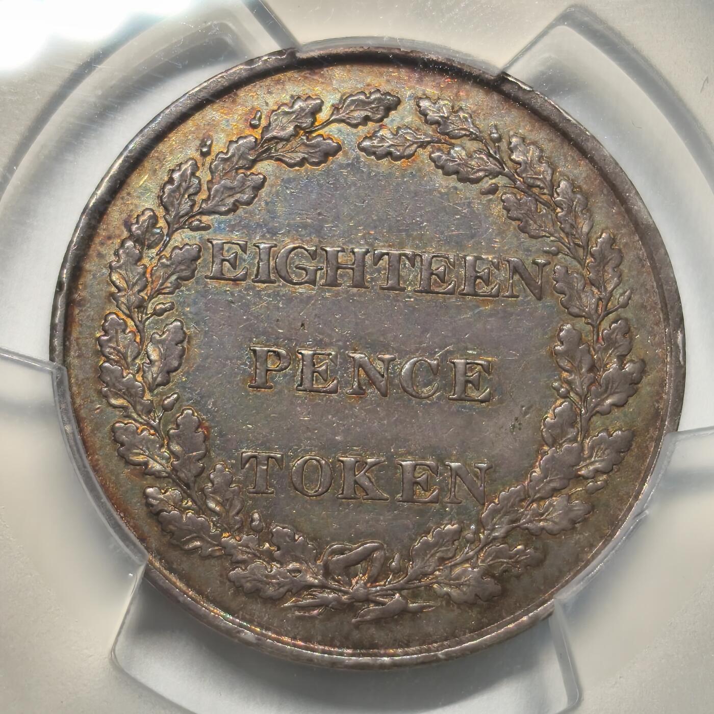 老蟹的宝藏🏴‍☠️ I 英属泽西岛1813年18便士代币-亚军分-发行量91000枚