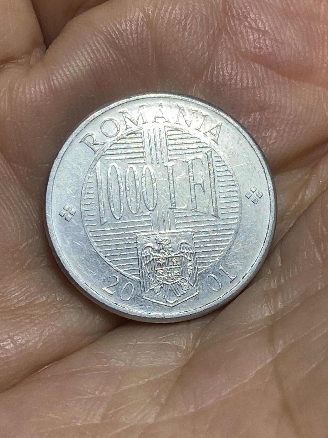 2025年第八十四场(总第一百一十场）外国好品散币(免佣金) 罗马尼亚🇷🇴2001年1000列伊