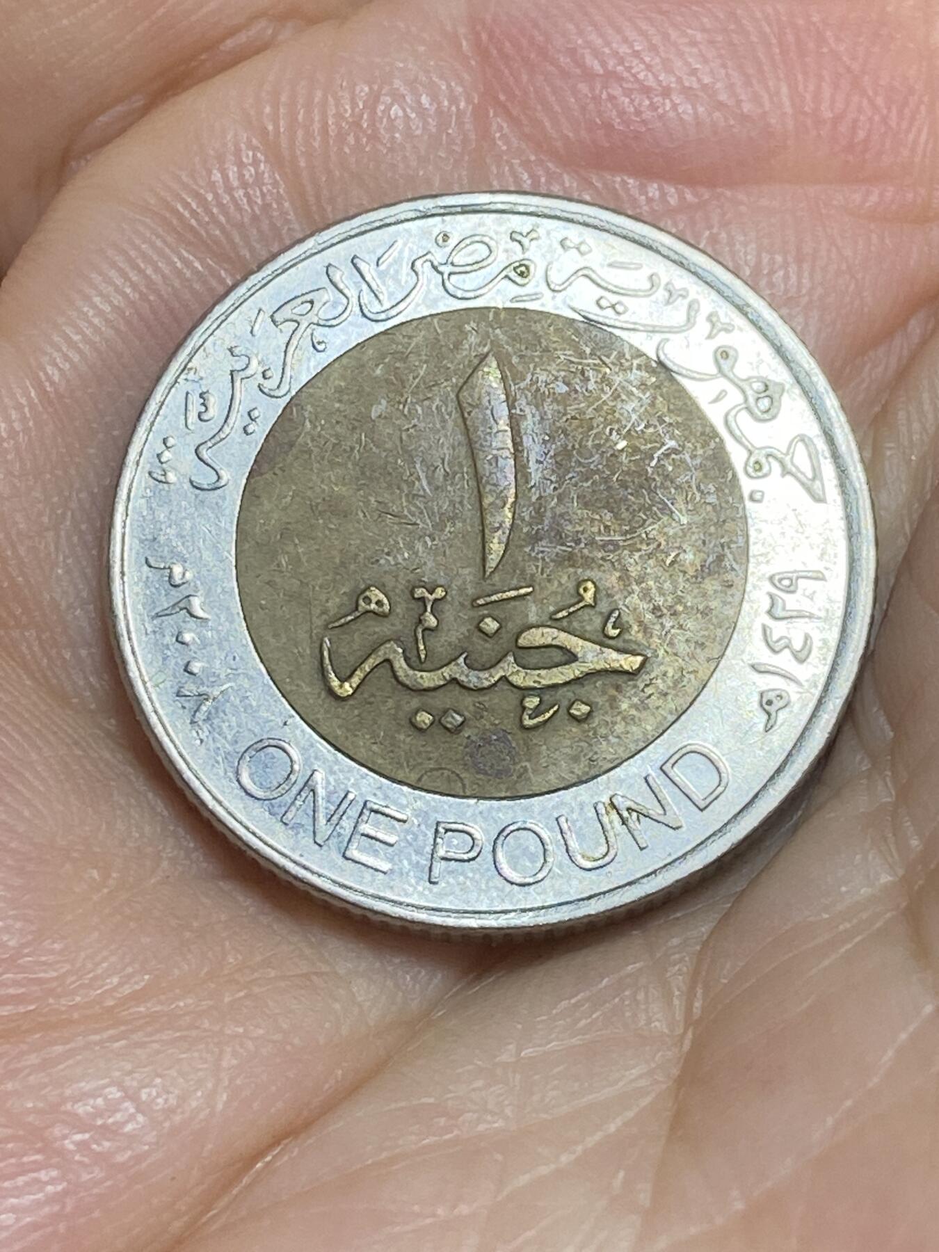 2025年第八十四场(总第一百一十场）外国好品散币(免佣金) 埃及🇪🇬2008年1镑(第二版有磁版)