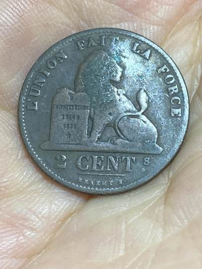 2025年第八十四场(总第一百一十场）外国好品散币(免佣金) - 比利时🇧🇪1870年2分(利奥波德二世时期)