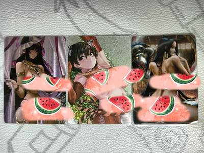 花开卡拍第36期（8月31号周日截拍，品控勿拍!!!拍品不寄存，运费5元，自制卡难免瑕疵，可能存在轻微撞角爆边等出厂瑕疵，品控介意勿拍！） - 艺术卡，阿黑567，粗闪三张