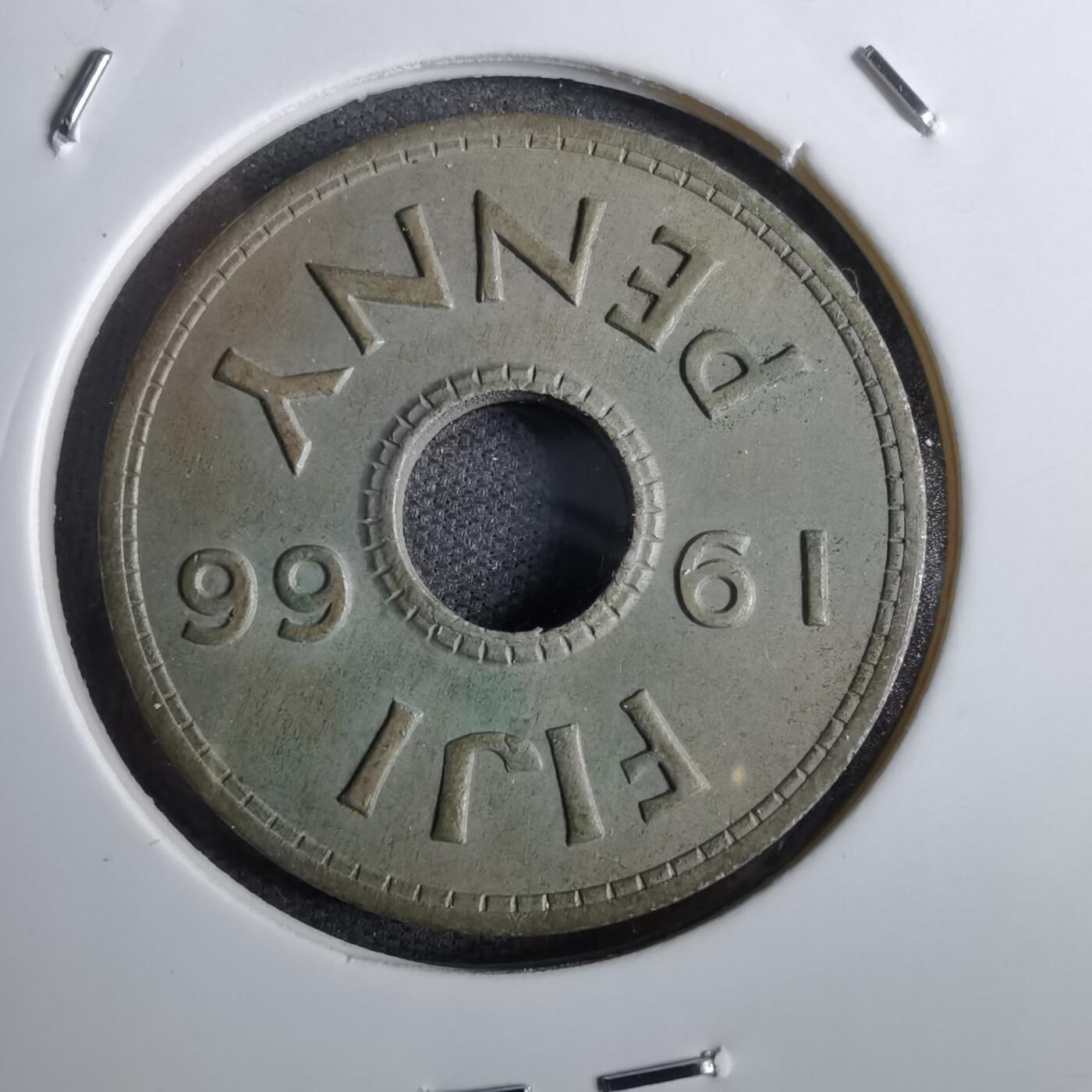 沼泽如烟--第826场 英属斐济1966年1便士