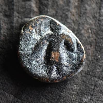 【良泉】【国庆精品场】10月2日晚19.30点开拍！ 222组，西方古代钱币、印章专场 - 公元190-220年【贵霜】韦苏提婆一世“财富女神”铜币，7.06克