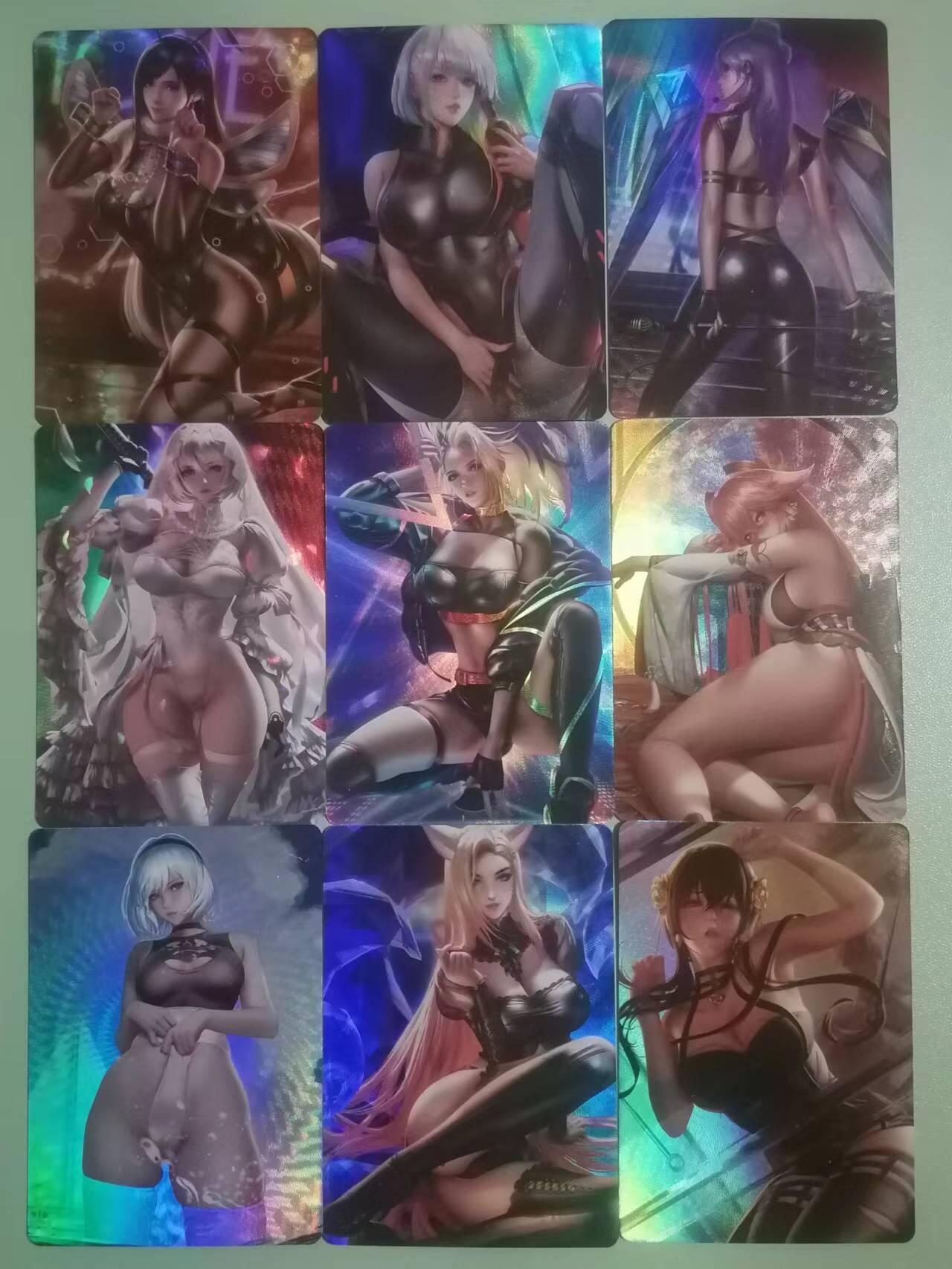 光影卡牌第21期，各家亲签，各家特卡，持续收拍品 ACG美女9张，折光彩闪