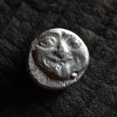 【良泉】【国庆精品场】10月2日晚19.30点开拍！ 222组，西方古代钱币、印章专场 - 公元前5世纪【古希腊】帕里翁，美杜莎银币，3.21克