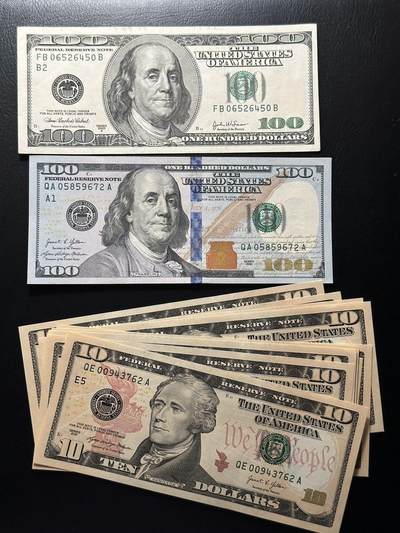 八十六场（精选）全场顺丰包邮 - 大头+彩版100$，以及10张同刀跳号10$，unc-unc。累计300$！