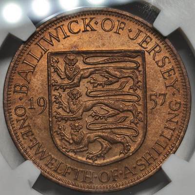 老蟹的宝藏🏴‍☠️ I - 英属泽西岛1957年1/12先令