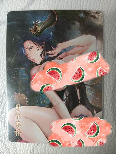 花开卡拍第36期（8月31号周日截拍，品控勿拍!!!拍品不寄存，运费5元，自制卡难免瑕疵，可能存在轻微撞角爆边等出厂瑕疵，品控介意勿拍！） - 燎原七宗罪，懒惰，贝尔芬格近景一张彩闪